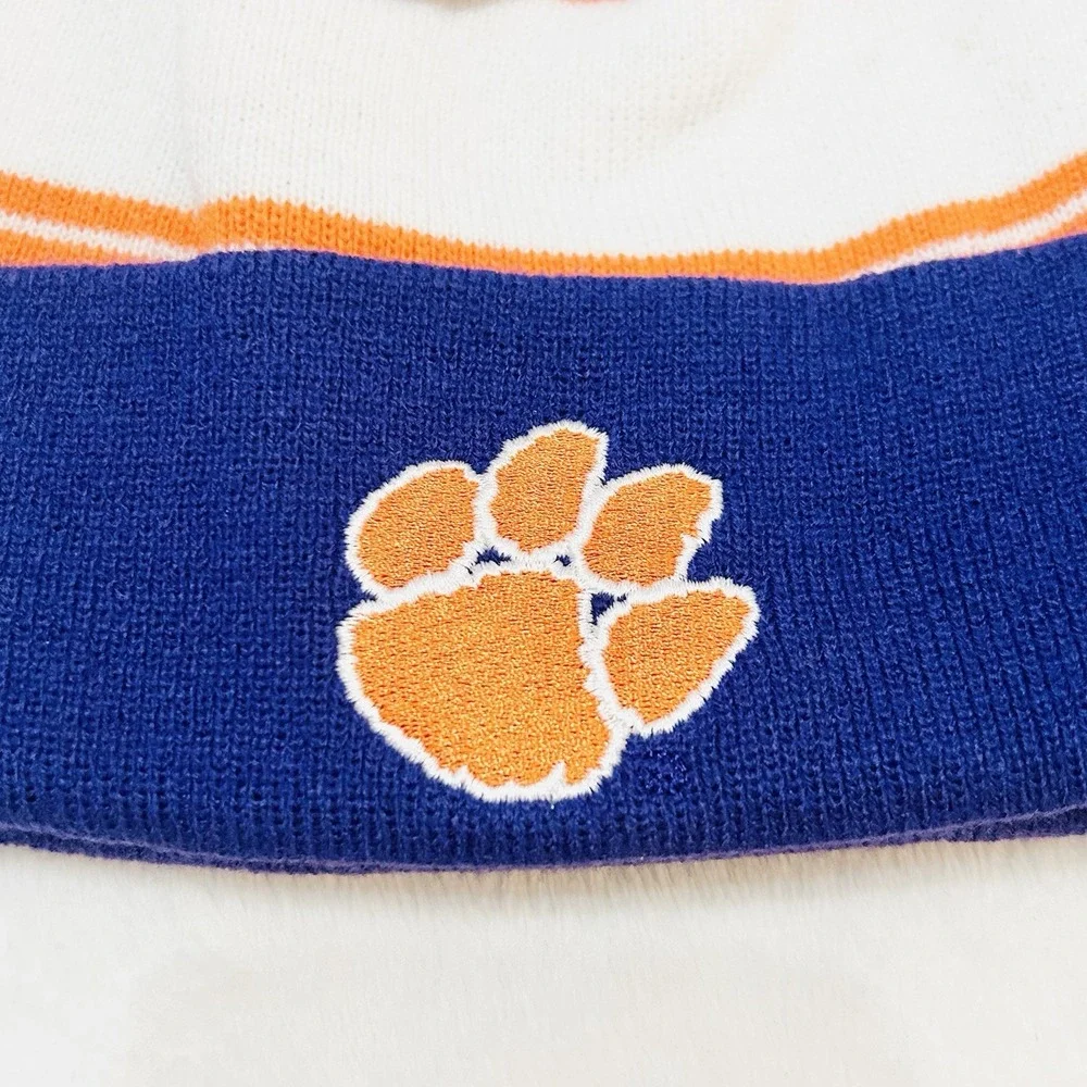 Top of the World Clemson Tigers‎ Beanie Hat Cap Knit Cuffed Pom Pom NCAA Orange